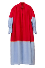 Load image into Gallery viewer, Bicolor Tunic Dress | Cherry Red