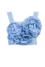 画像をギャラリービューアに読み込む, Floral Cropped Camisole | Sea Blue