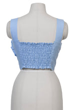 画像をギャラリービューアに読み込む, Floral Cropped Camisole | Sea Blue