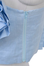 画像をギャラリービューアに読み込む, Floral Cropped Camisole | Sea Blue