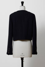 Load image into Gallery viewer, Cropped Tweed Jacket | Stone