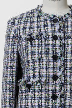 Load image into Gallery viewer, Cropped Tweed Jacket | Plaid