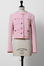 Load image into Gallery viewer, Cropped Tweed Jacket | Rose