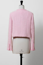 Load image into Gallery viewer, Cropped Tweed Jacket | Rose