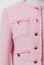 Load image into Gallery viewer, Cropped Tweed Jacket | Rose