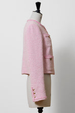 Load image into Gallery viewer, Cropped Tweed Jacket | Rose