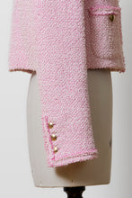 Load image into Gallery viewer, Cropped Tweed Jacket | Rose