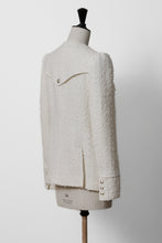 Load image into Gallery viewer, V-Neck Tweed Jacket | Pearl