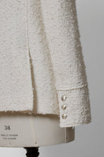 Load image into Gallery viewer, V-Neck Tweed Jacket | Pearl