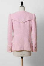 Load image into Gallery viewer, V-Neck Tweed Jacket | Rose