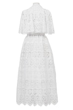 Load image into Gallery viewer, Sleeveless Lace Trench Coat | Shell White