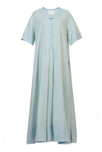 Load image into Gallery viewer, V-Neck Pleated Dress | Mint
