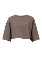 Load image into Gallery viewer, Cropped T-Shirt | Charcoal Grey