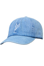 Load image into Gallery viewer, MYLAN Logo Denim Cap | Bleach Denim