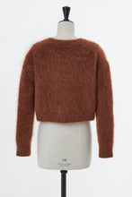 画像をギャラリービューアに読み込む, Wool Mohair Knit Short Top | Terracotta