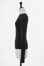 画像をギャラリービューアに読み込む, Cashmere Back-Open Knit Top | Stone