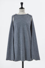 画像をギャラリービューアに読み込む, Wool Cashmere Cape Knit Dress | Chocolate