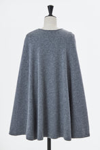 画像をギャラリービューアに読み込む, Wool Cashmere Cape Knit Dress | Charcoal Grey