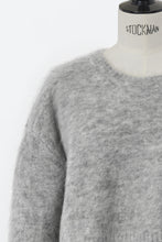 画像をギャラリービューアに読み込む, Wool Mohair Knit Short Top | Light Grey