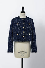 画像をギャラリービューアに読み込む, Cropped Tweed Jacket | Navy