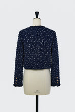 画像をギャラリービューアに読み込む, Cropped Tweed Jacket | Navy