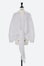 画像をギャラリービューアに読み込む, Tie-Front Shirt | Shell White