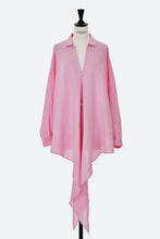 画像をギャラリービューアに読み込む, Linen Tie-Front Shirt | Cherry Blossom