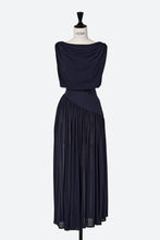 画像をギャラリービューアに読み込む, Gathered Off-Shoulder Dress | Navy