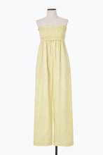 画像をギャラリービューアに読み込む, Shirred Gathered Strapless Jumpsuit | Lemon