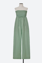 画像をギャラリービューアに読み込む, Shirred Gathered Strapless Jumpsuit | Sage