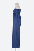 画像をギャラリービューアに読み込む, Shirred Gathered Strapless Jumpsuit | Shell White