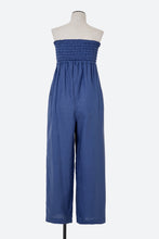 画像をギャラリービューアに読み込む, Shirred Gathered Strapless Jumpsuit | Shell White