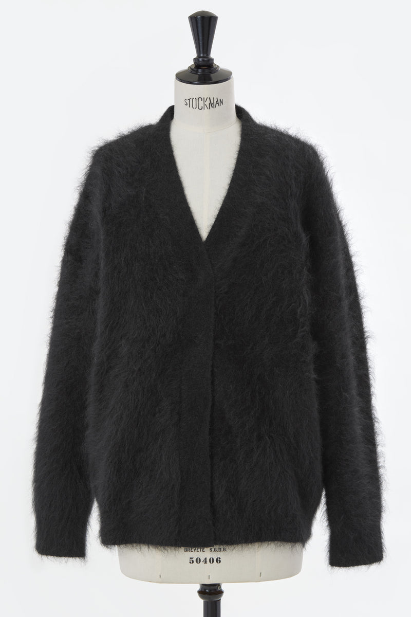 Wool Mohair Knit Big Cardigan | Stone – MYLAN ONLINE SHOP