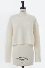 画像をギャラリービューアに読み込む, Wool Mohair Knit Short Top | Shell White