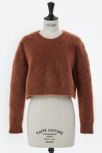 画像をギャラリービューアに読み込む, Wool Mohair Knit Short Top | Terracotta