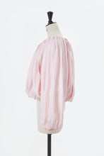 Load image into Gallery viewer, Silk Off-Shoulder Gathered Blouse | Shell White