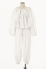 Load image into Gallery viewer, Silk Gathered Pants | Shell White