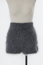 Load image into Gallery viewer, Wool Mohair Knit Shorts | Charcoal Grey