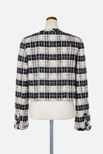 Load image into Gallery viewer, Cropped Tweed Jacket | Plaid A