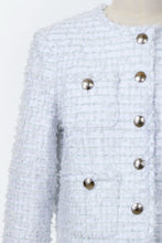 画像をギャラリービューアに読み込む, Cropped Tweed Jacket | Shell White