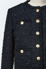 Load image into Gallery viewer, Cropped Tweed Jacket | Stone