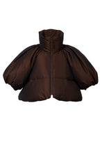 画像をギャラリービューアに読み込む, Volume Sleeve Short Down Coat | Umber