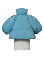 画像をギャラリービューアに読み込む, Volume Sleeve Short Down Coat | Stone