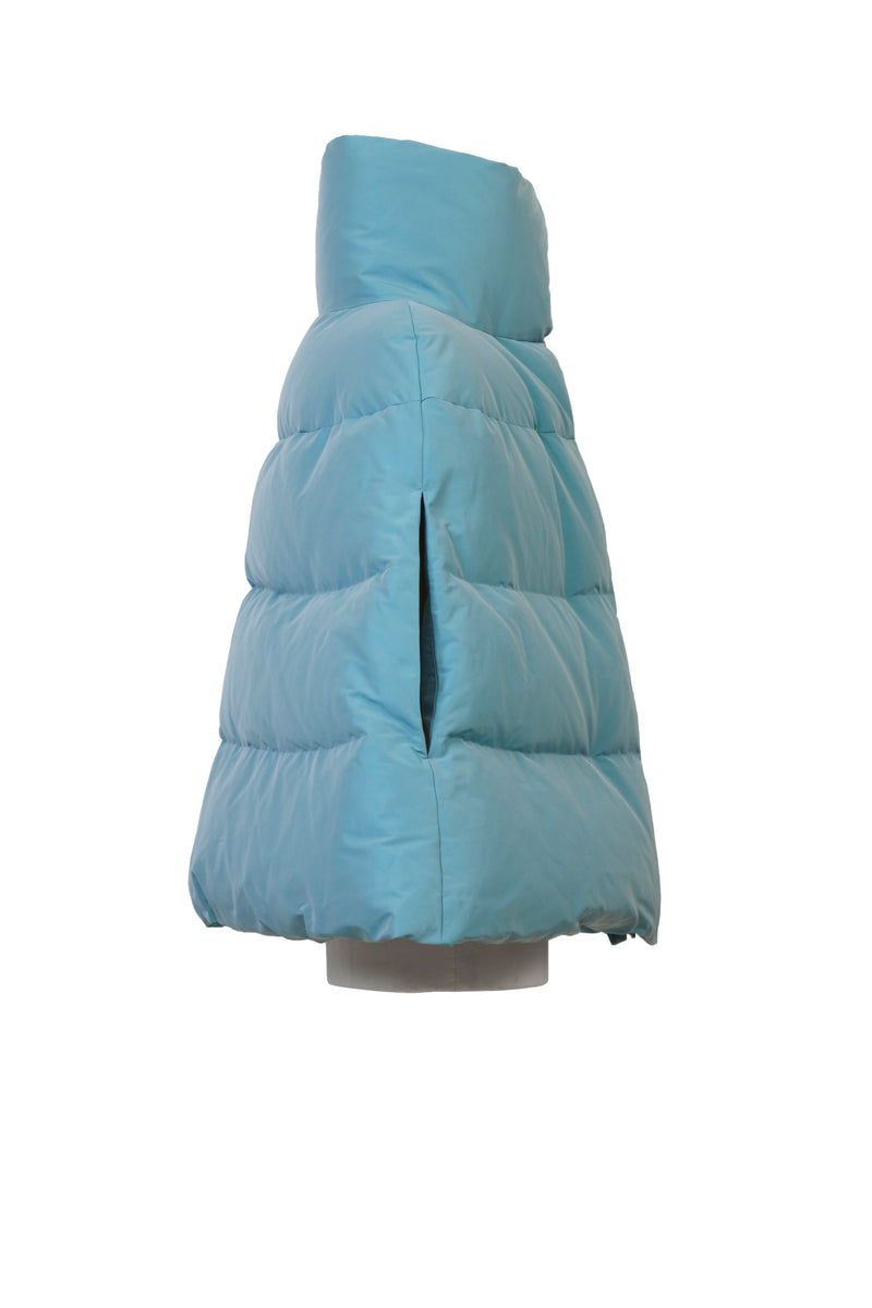 Poncho Down Coat | Stone – MYLAN ONLINE SHOP Poncho Down Coat | Stone – MYLAN ONLINE SHOP