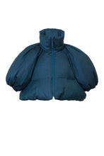 画像をギャラリービューアに読み込む, Tweed Volume Sleeve Short Down Coat | Forest