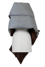 画像をギャラリービューアに読み込む, 2 Way Reversible Down Stole | Sea Blue / Pearl