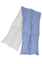 画像をギャラリービューアに読み込む, 2 Way Reversible Down Stole | Sea Blue / Pearl