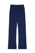 Load image into Gallery viewer, Cashmere Side Slit Rib Knit Pants | Indigo