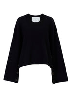 画像をギャラリービューアに読み込む, Cashmere Side Button Knit | Stone