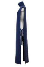 画像をギャラリービューアに読み込む, Cashmere Knit Poncho Stole | Pearl